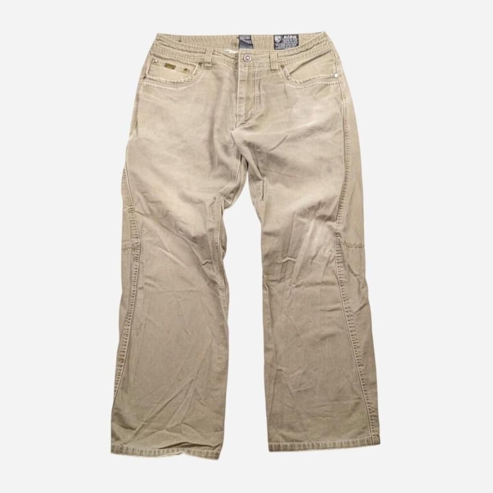 Kuhl OutKast Tan Khaki Hiking Outdoor Pants Size 34*30 Flaws